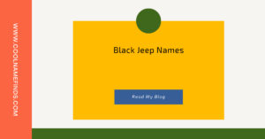 Black Jeep Names