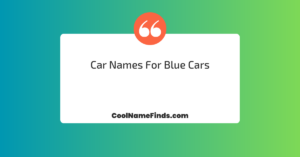 Car Names for Blue Cars