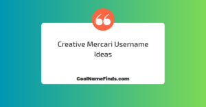 Creative Mercari Username Ideas