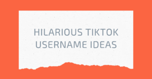 Hilarious Tiktok Username Ideas