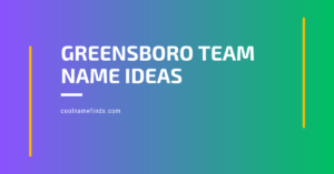 Greensboro Team Name Ideas