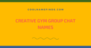 Team Names for Gym Class