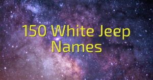 150 White Jeep Names