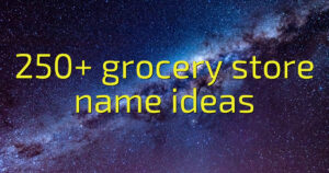 250+ grocery store name ideas