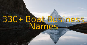 330+ Boat Business Names