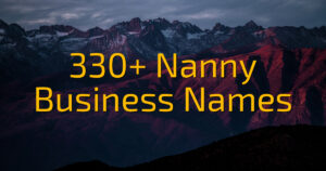 330+ Nanny Business Names