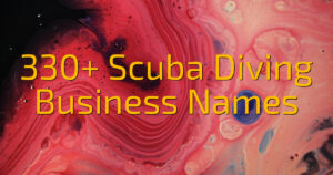 330+ Scuba Diving Business Names
