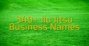 340+ Jiu Jitsu Business Names