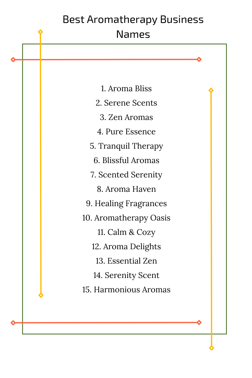 Best Aromatherapy Business Names 1