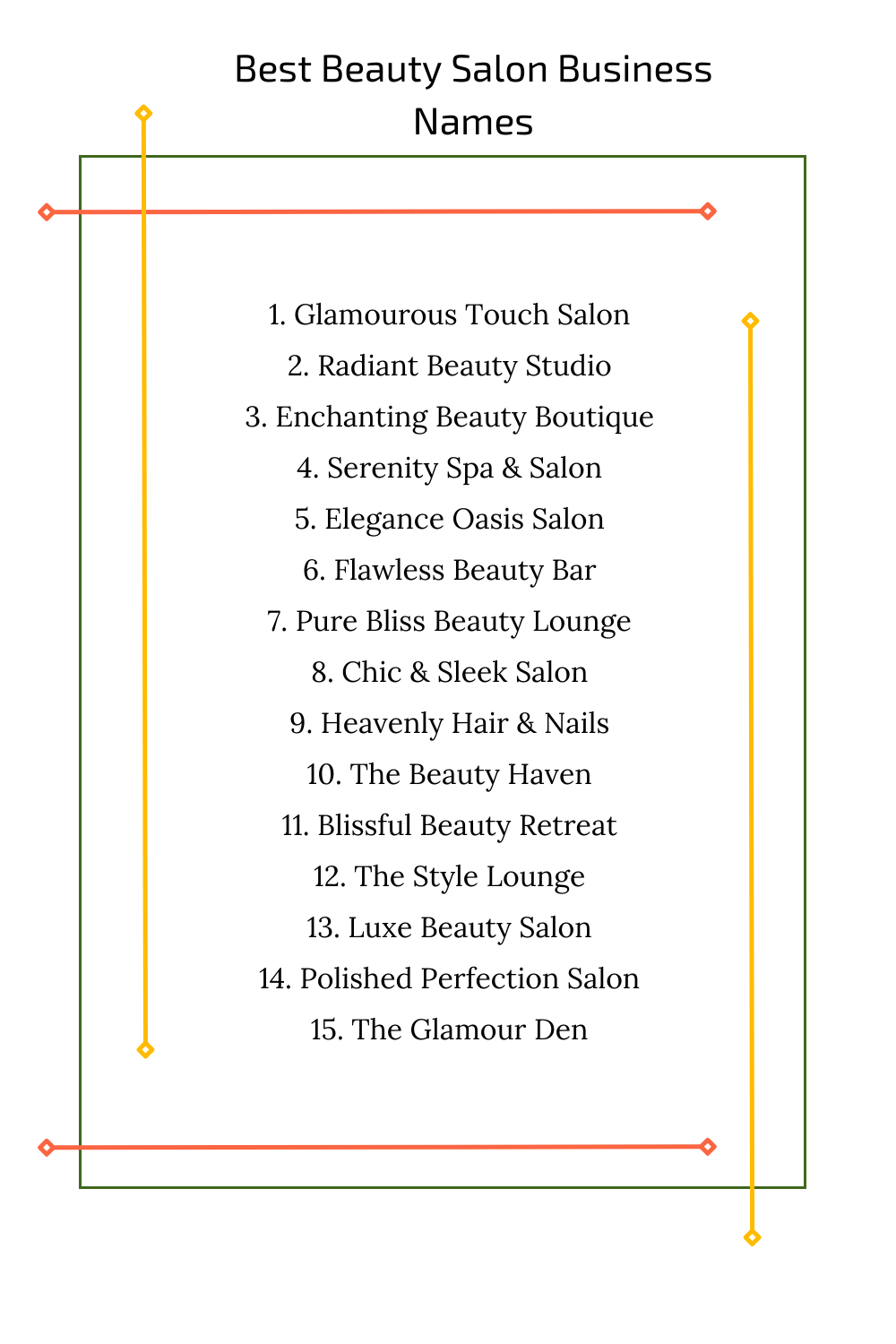 Best Beauty Salon Business Names