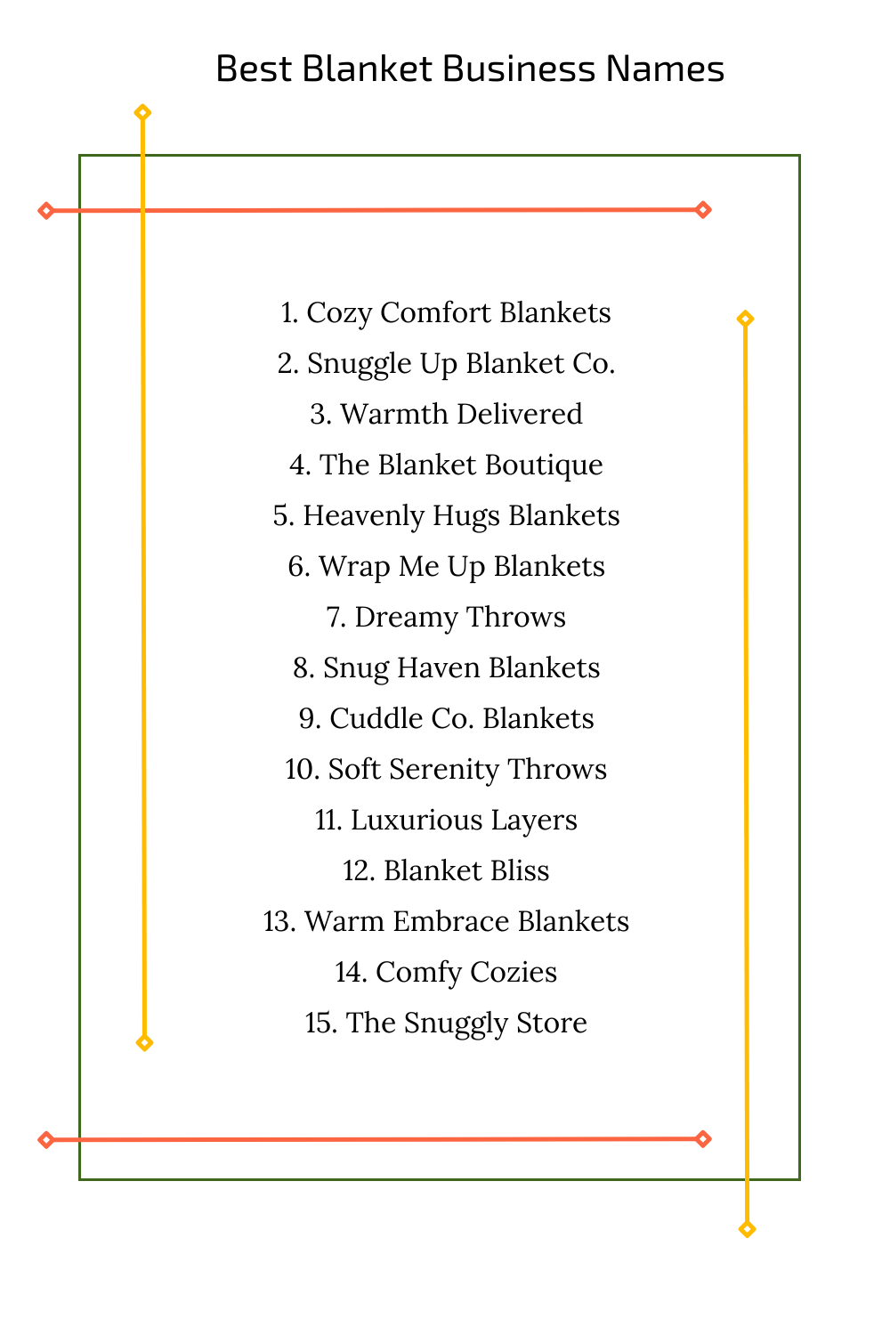 Best Blanket Business Names