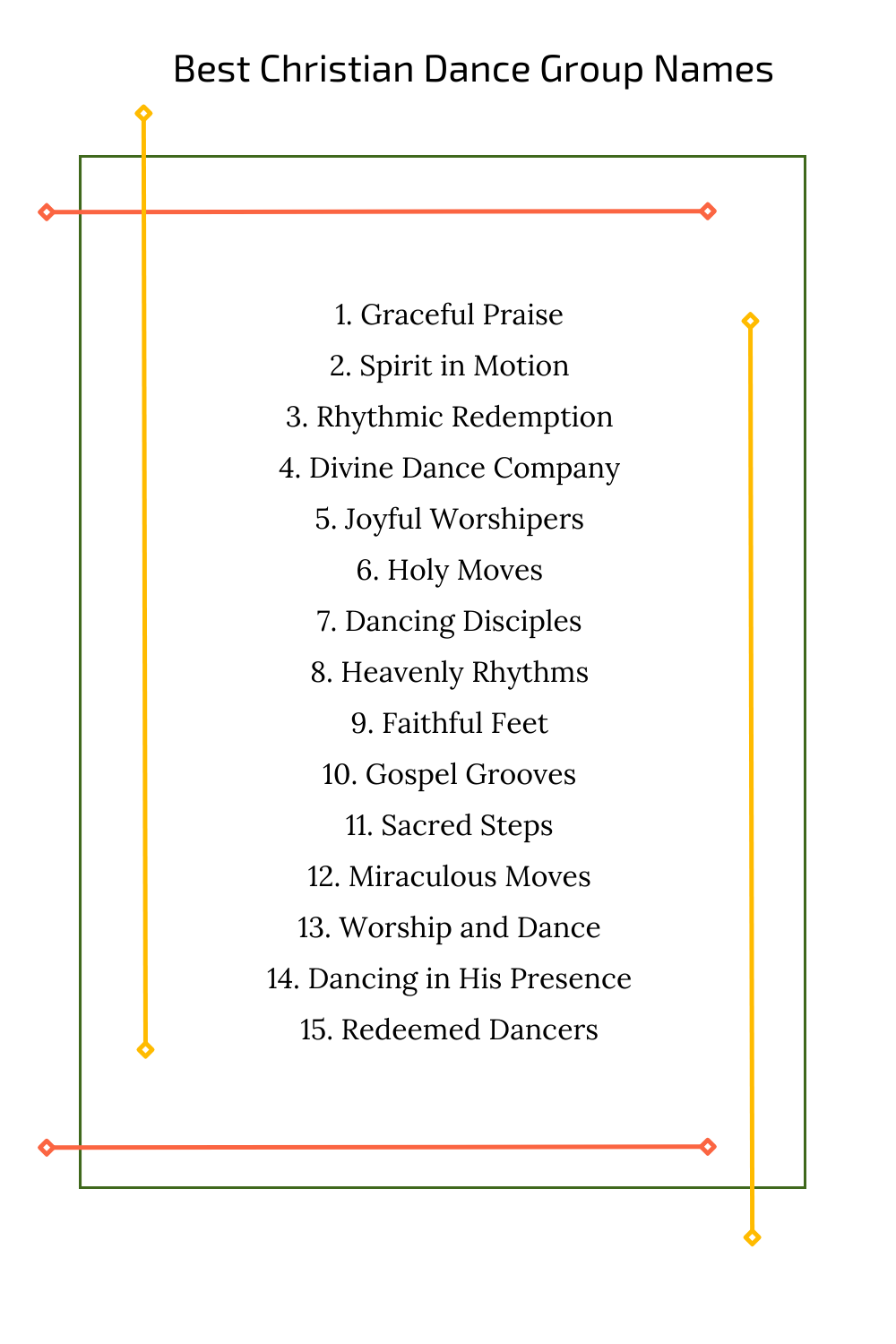 Best Christian Dance Group Names