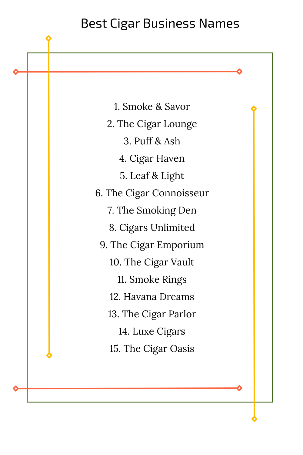 Best Cigar Business Names
