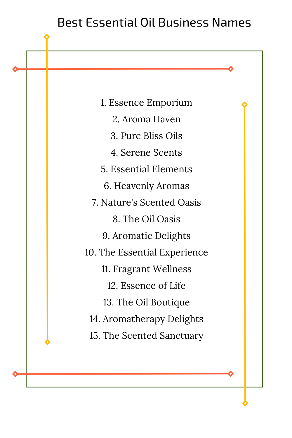 Best Essential Oil Business Names 1