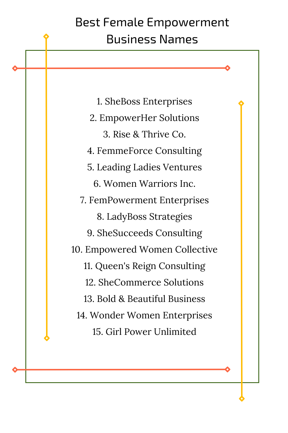 Best Female Empowerment Business Names 