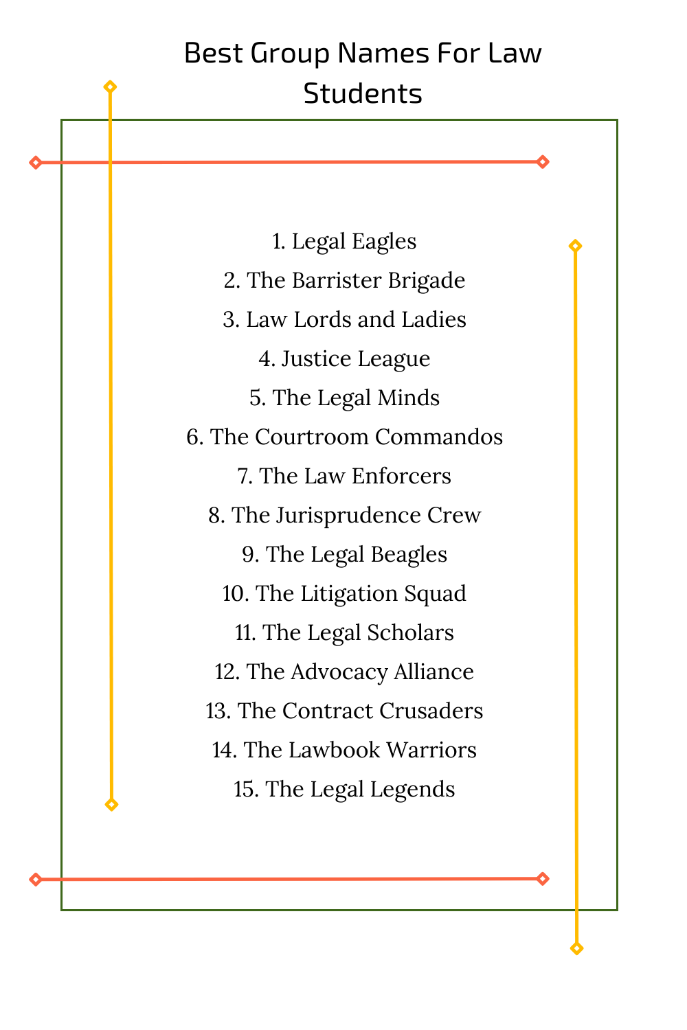 Best Group Names For Law Students