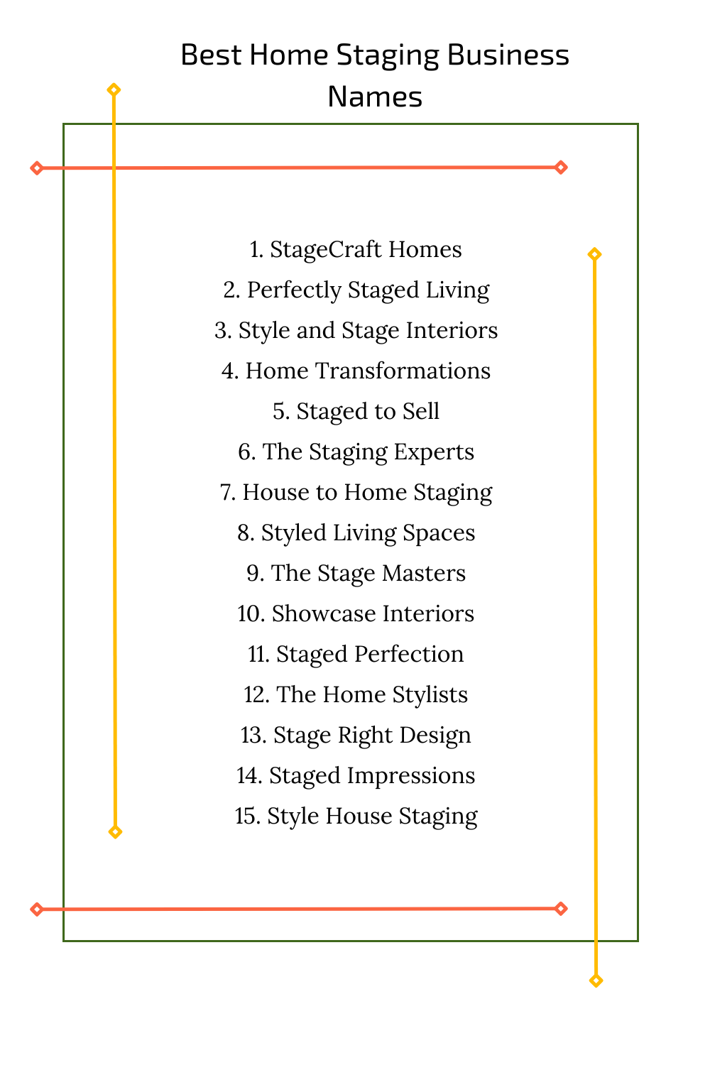 Best Home Staging Business Names