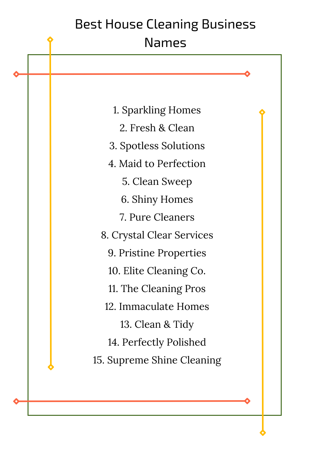 Best House Cleaning Business Names