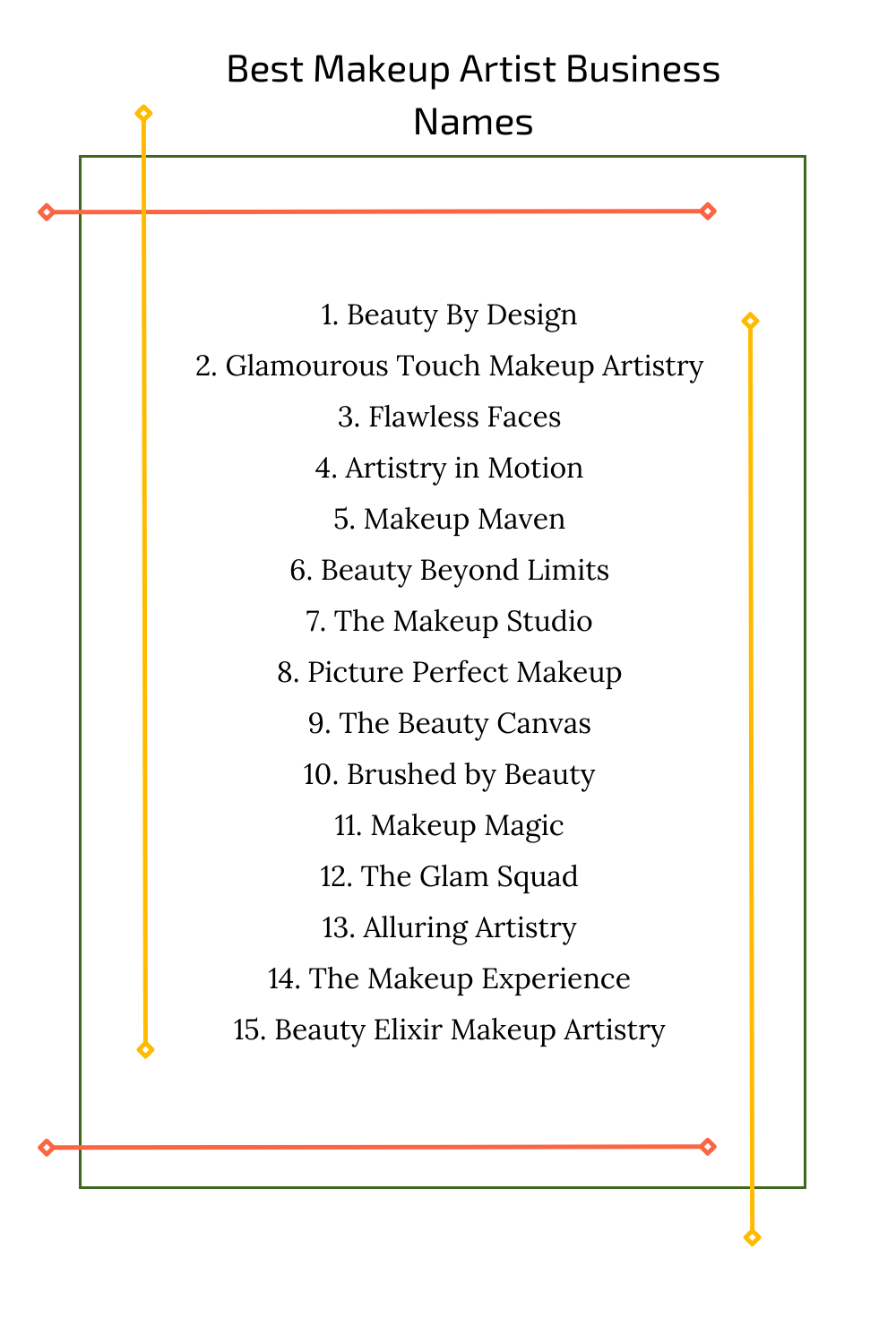 Best Makeup Artist Business Names