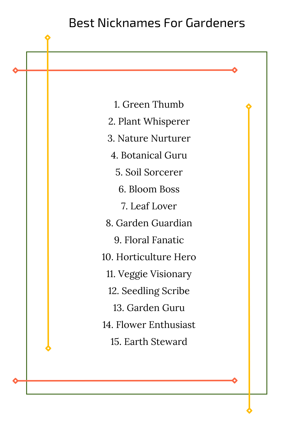 Best Nicknames For Gardeners