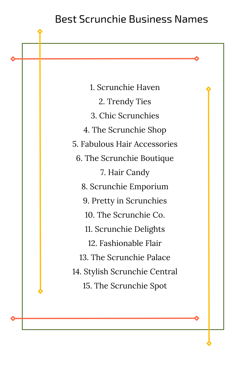 Best Scrunchie Business Names