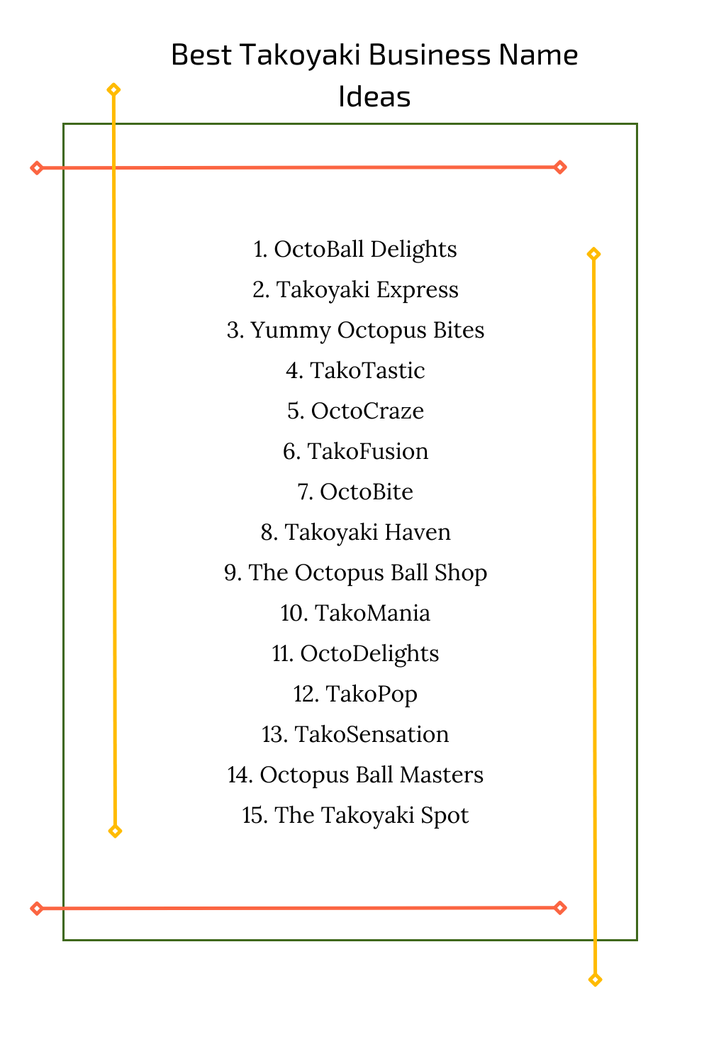 Best Takoyaki Business Name Ideas