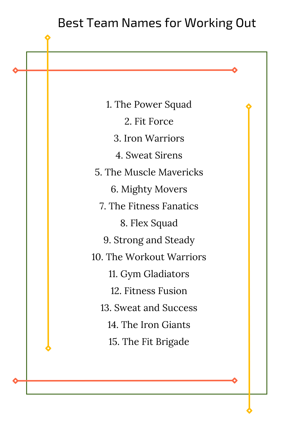 Best Team Names for Working Out