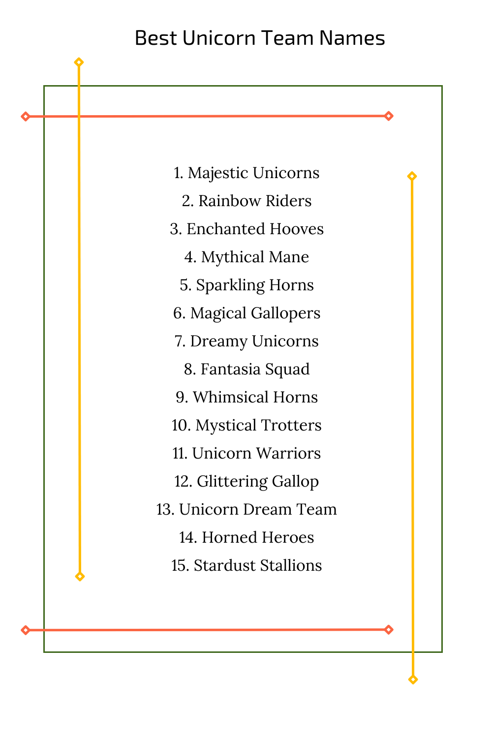 Best Unicorn Team Names