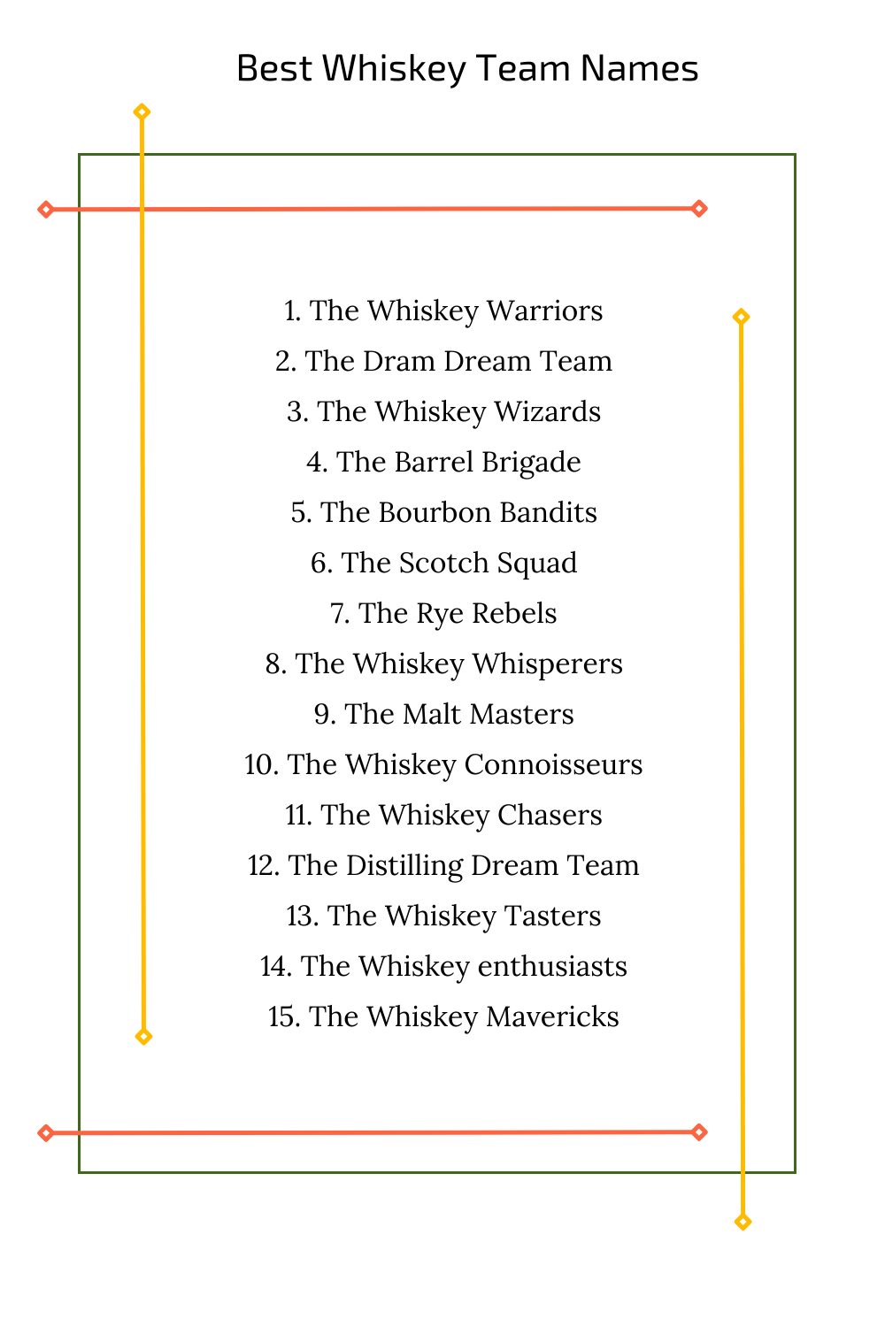 Best Whiskey Team Names