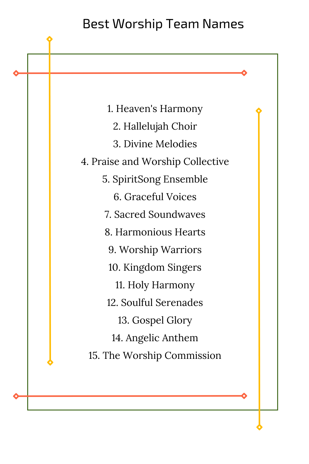 Best Worship Team Names