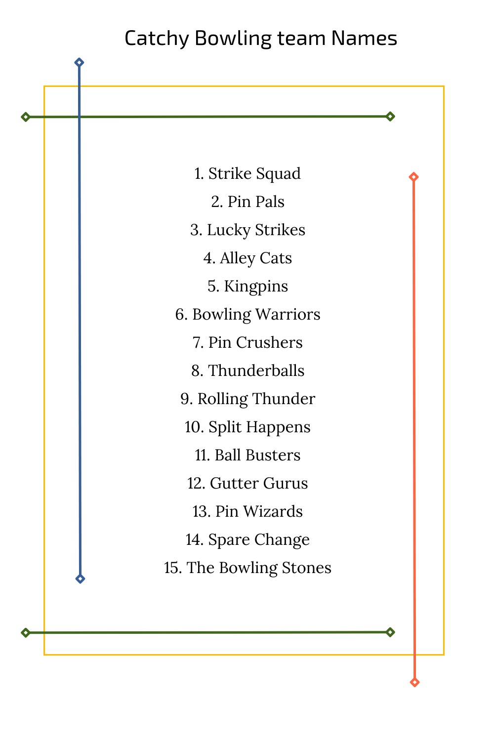 Catchy Bowling team Names