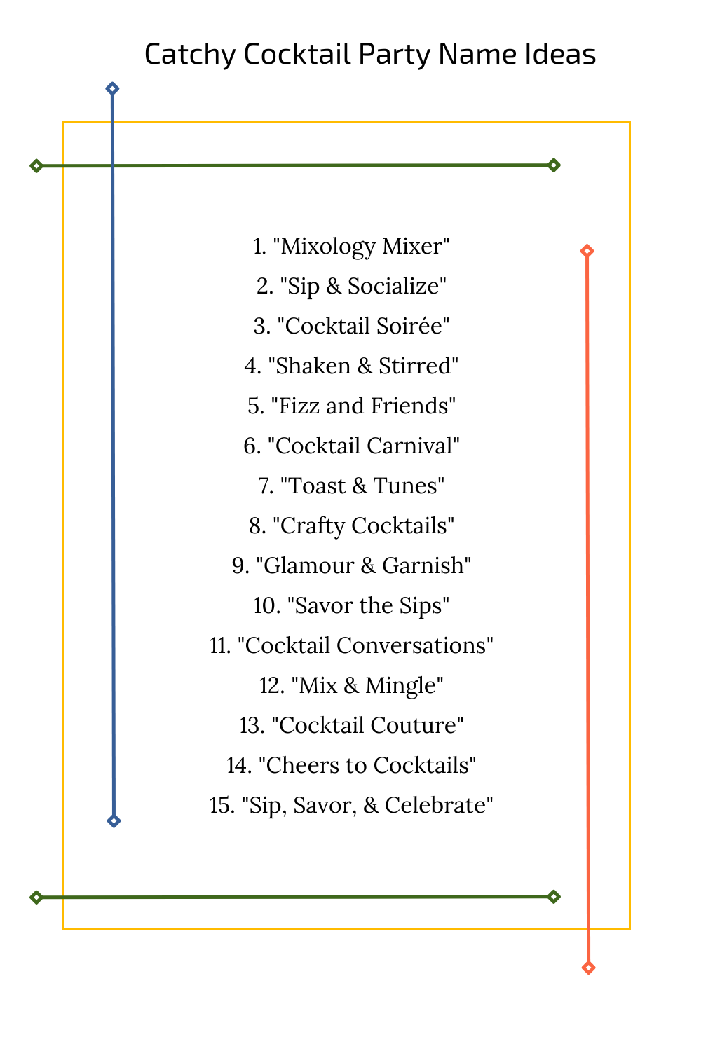 Catchy Cocktail Party Name Ideas