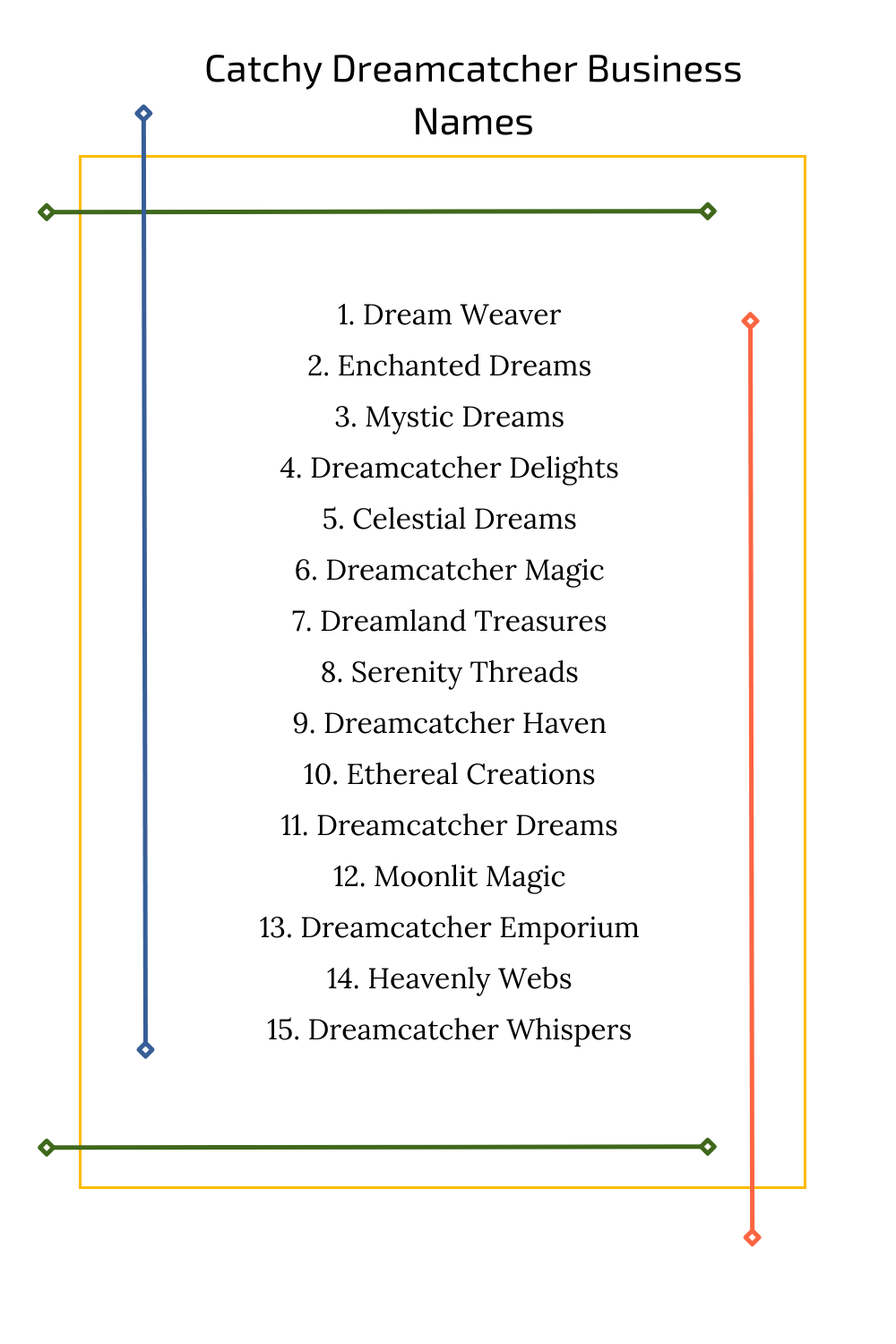 Catchy Dreamcatcher Business Names