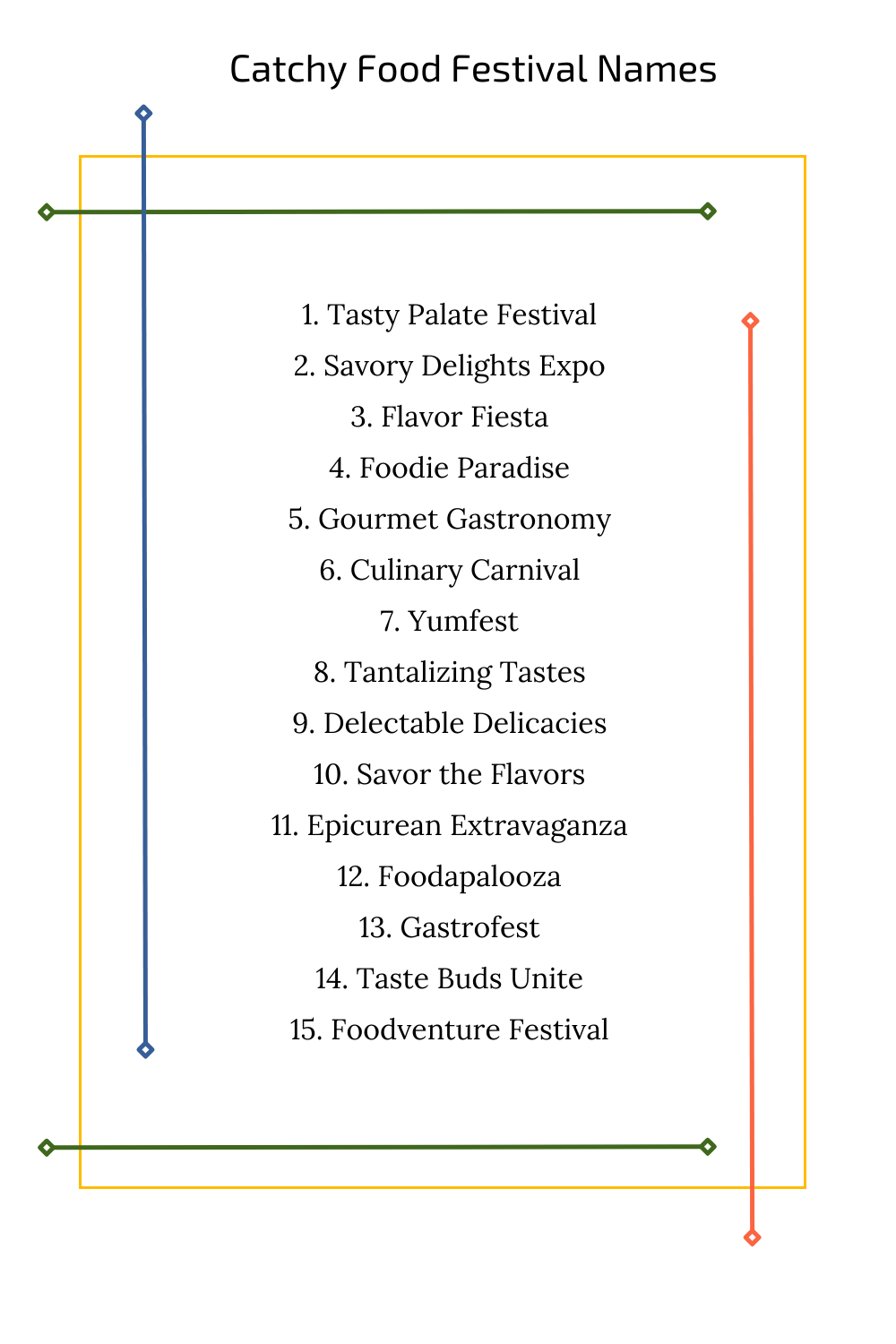Catchy Food Festival Names