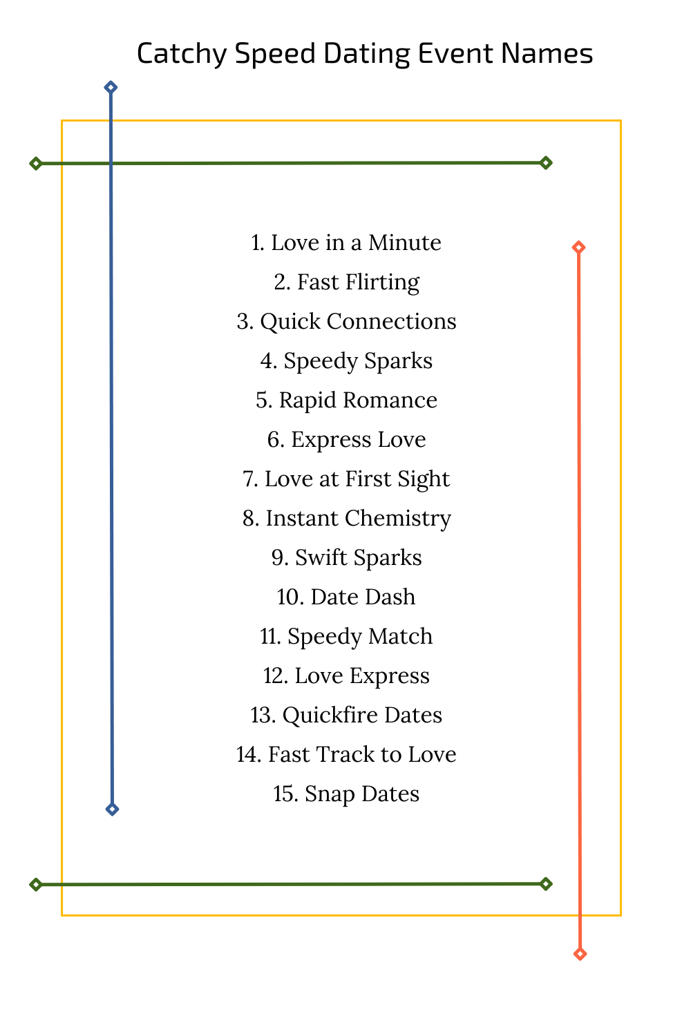 Catchy Speed Dating Event Names