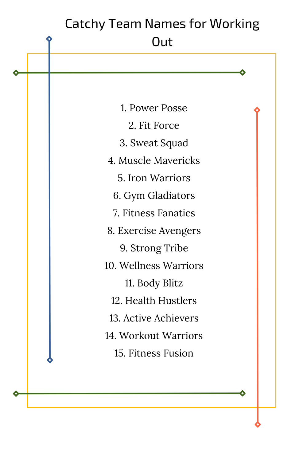 Catchy Team Names for Working Out