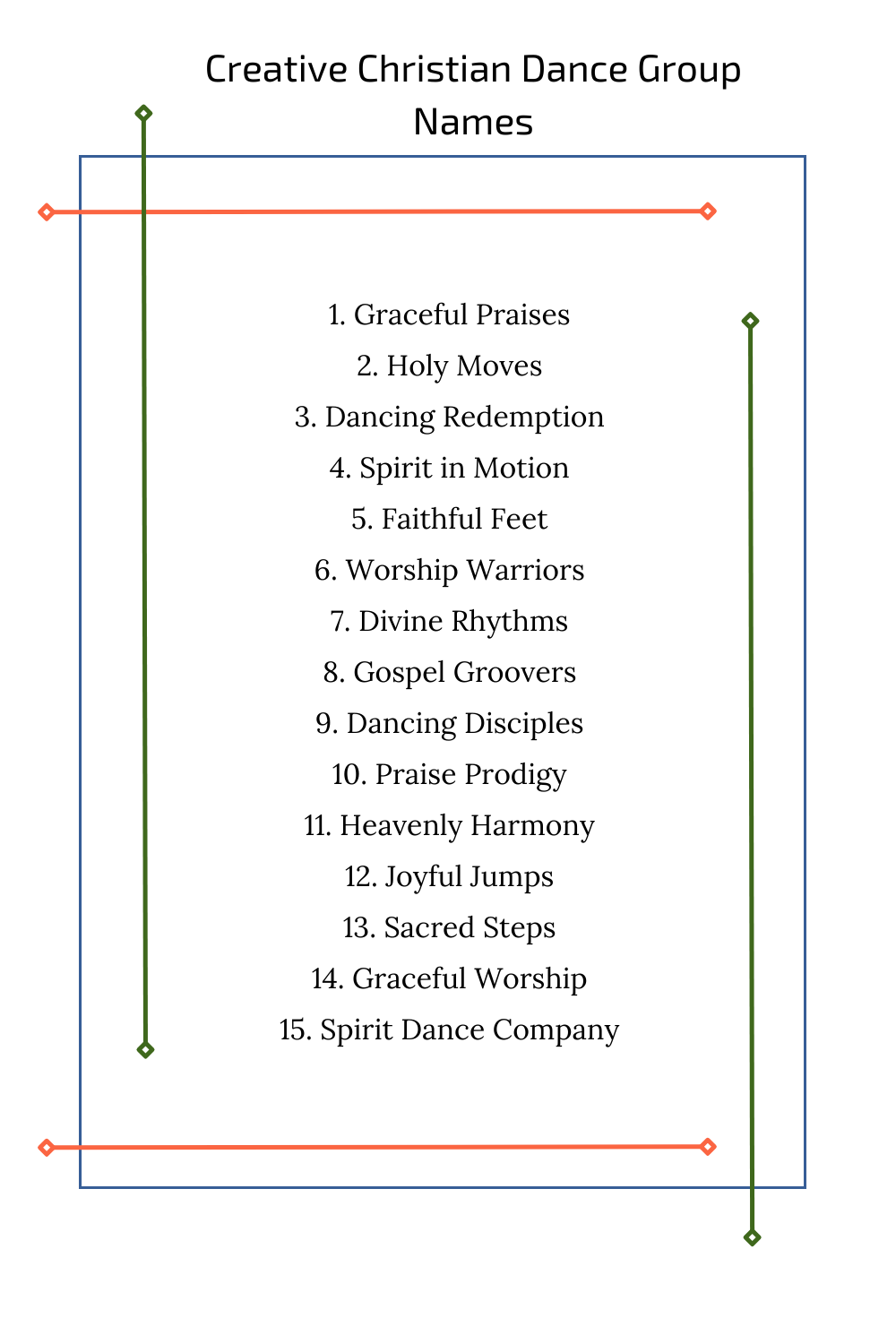 Creative Christian Dance Group Names