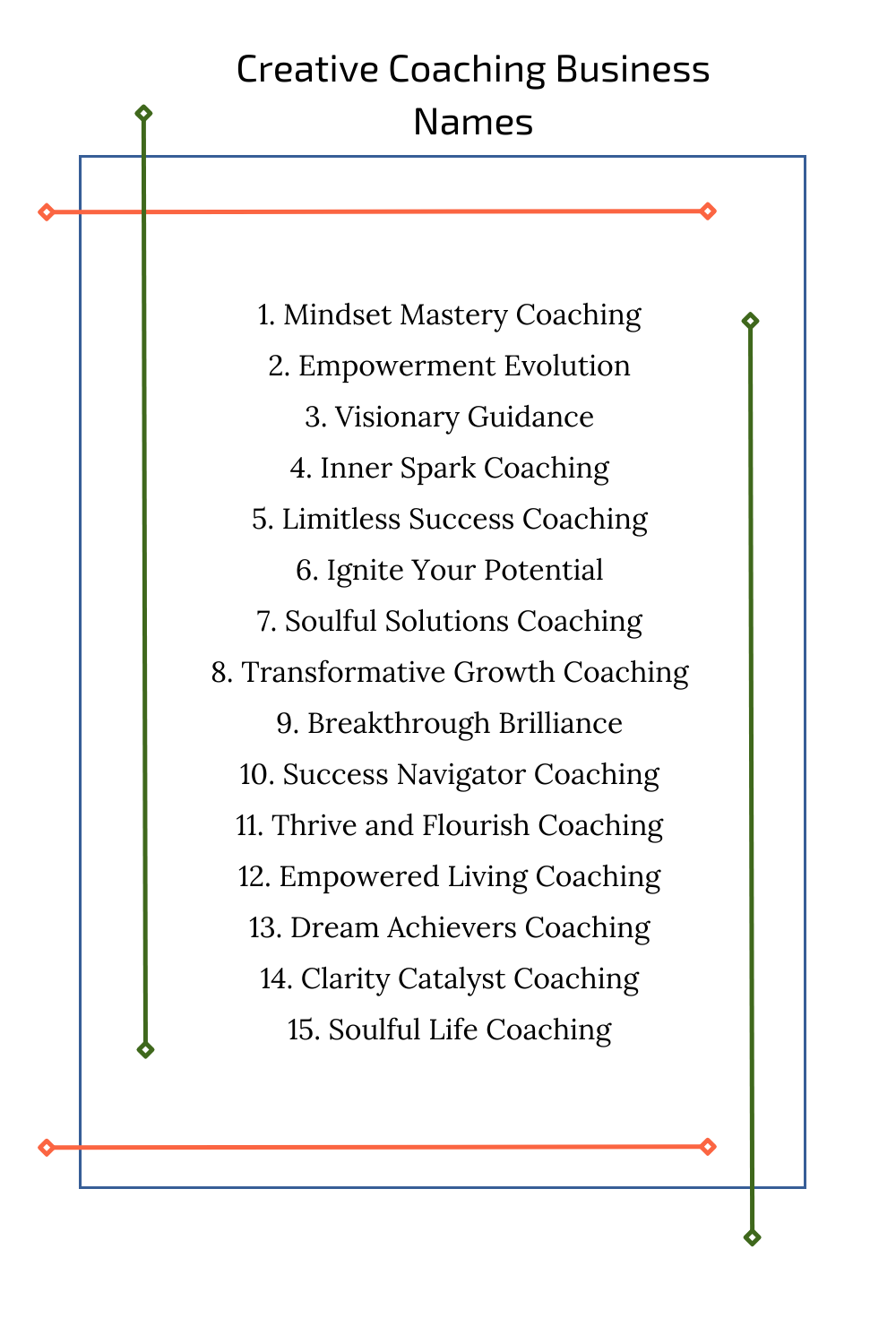 Creative Coaching Business Names