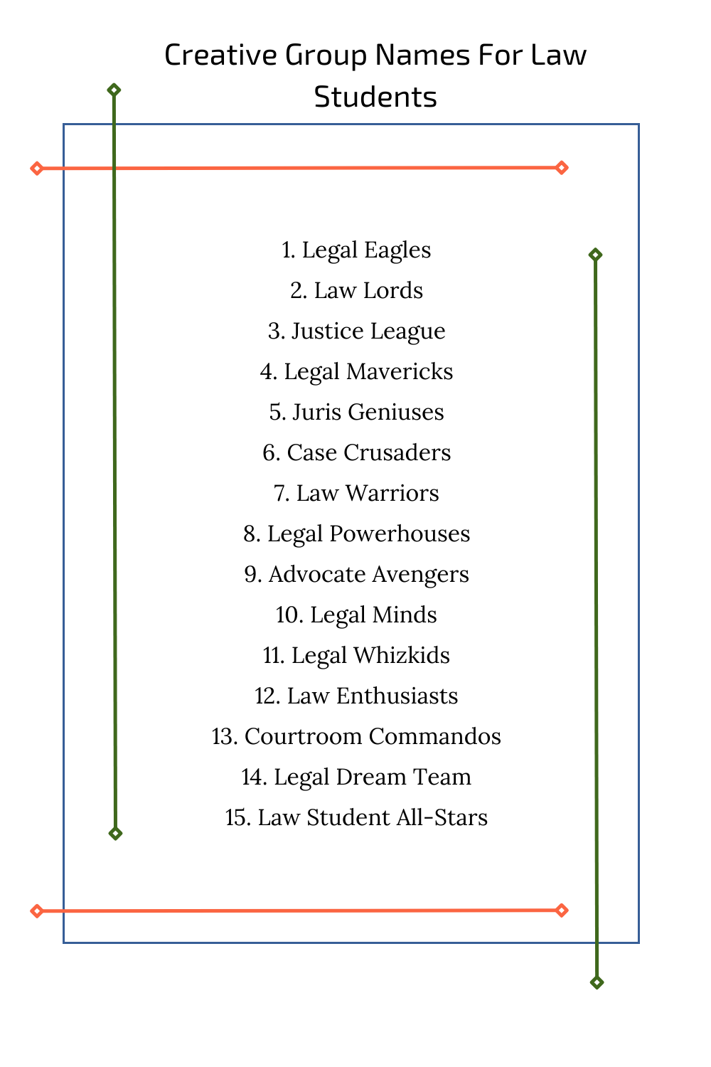 Creative Group Names For Law Students