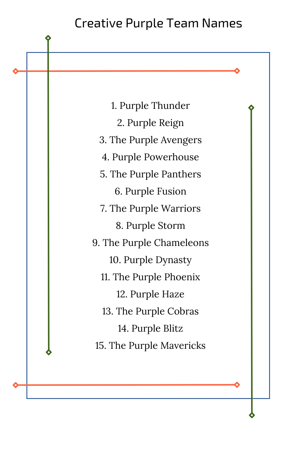 Creative Purple Team Names