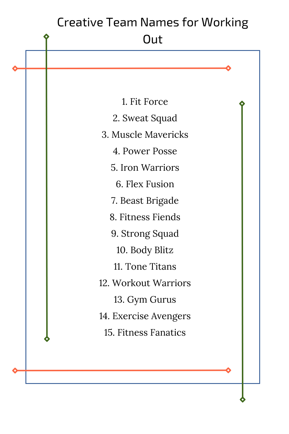 Creative Team Names for Working Out