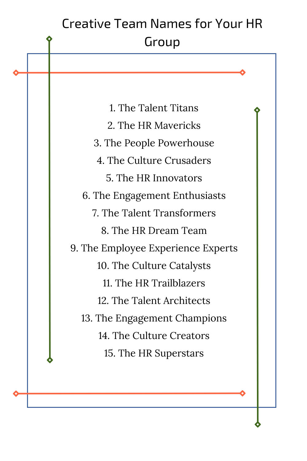 Creative Team Names for Your HR Group