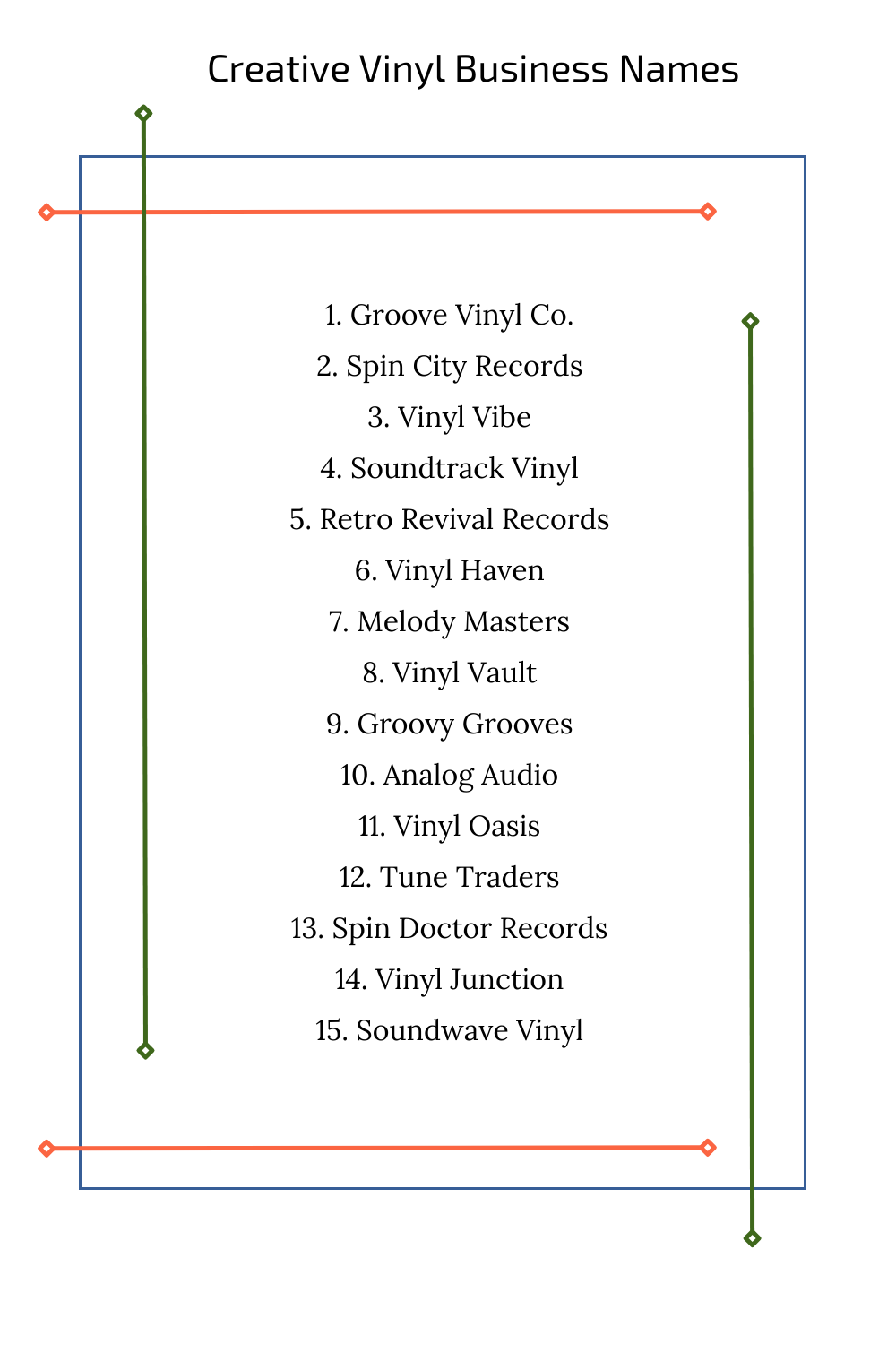 Creative Vinyl Business Names
