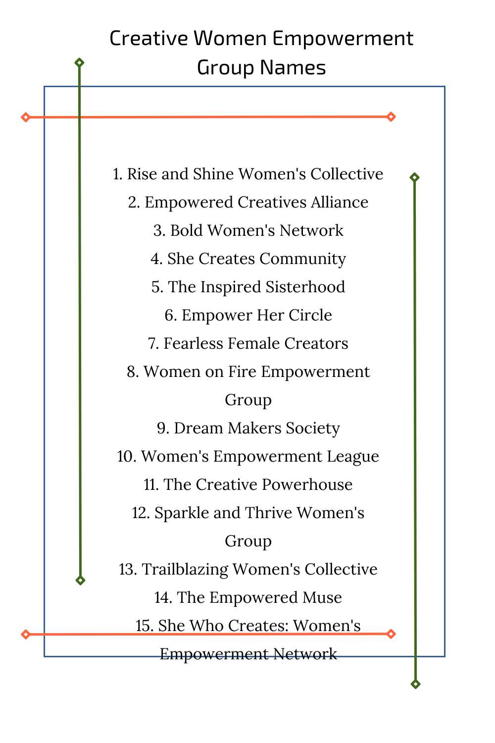 Creative Women Empowerment Group Names
