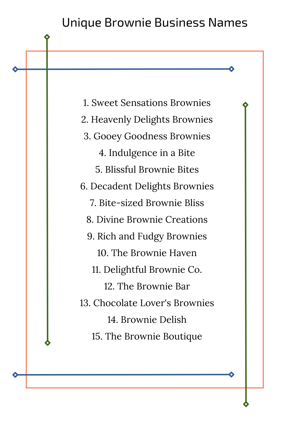 Unique Brownie Business Names