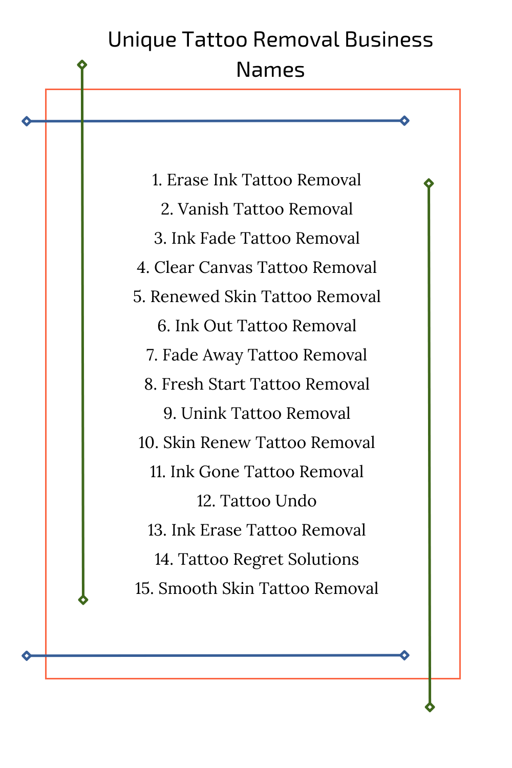 Unique Tattoo Removal Business Names