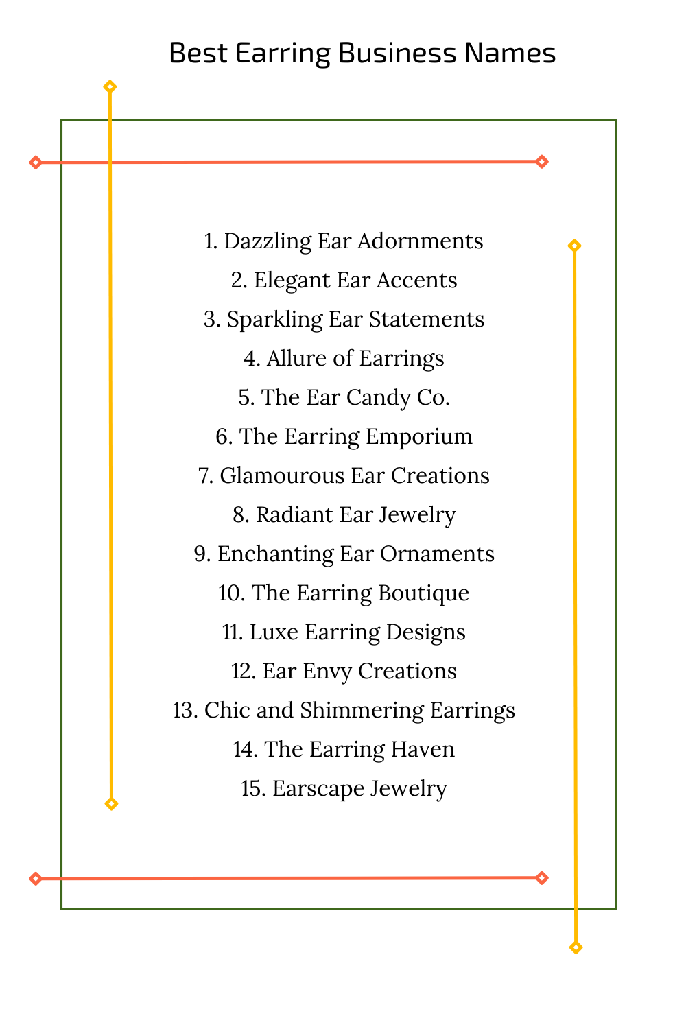 Best Earring Business Names