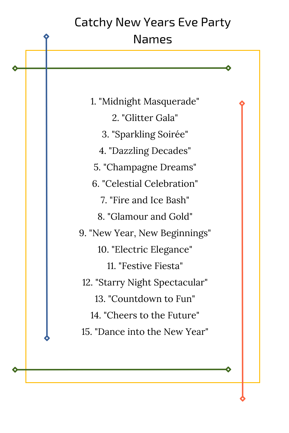 Catchy New Years Eve Party Names
